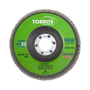 Круг лепестковый TORROS 125x22 P40  арт.906Т112401, (Китай)