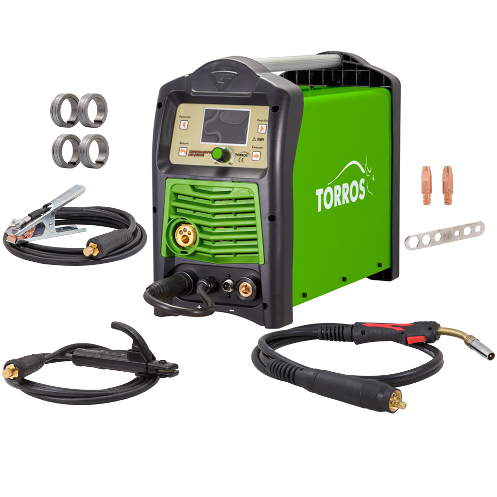 Полуавтомат сварочный инверторный TORROS MIG-200DoublePulse LCD (M2009) 4 drive feeder , арт.102Т012010, 220В, (Китай) — изображение 5