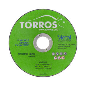 Круг отрезной для стали TORROS 125*1,2*22,2  арт.901Т112121, (Китай)