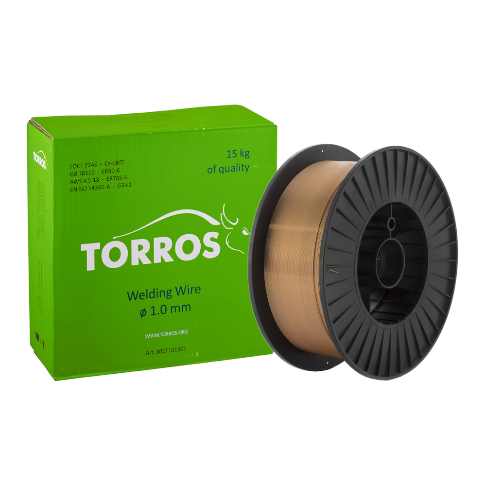 Metināšanas stieple TORROS SG2 (ER70S-6) d.1,0mm/15kg, art.301T101501