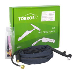 Горелка TIG TORROS WP17V, 4м, TSB 10/25, 2pin., Gas-M16x1,5, арт.140T042502 (Китай)