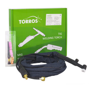 Горелка TIG TORROS WP26V, 4м, TSB 35/50, 2pin., Gas-M16x1,5, арт.140T043502 (Китай)