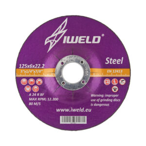 Круг шлифовальный IWELD 125*6*22,2  арт.904I112601, (Китай)