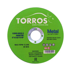 Круг отрезной для стали TORROS 125*0,8*22,2  арт.901Т112081, (Китай)