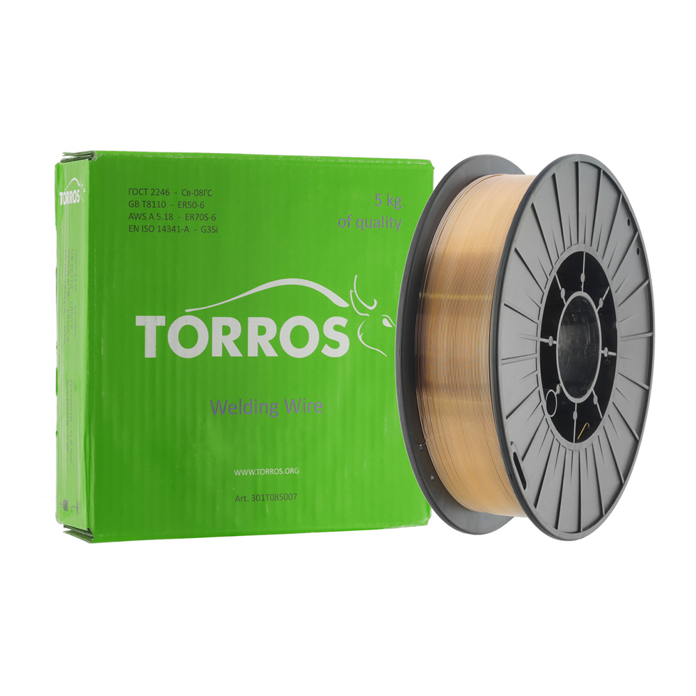 Metināšanas stieple TORROS SG2 (ER70S-6) d.0,8mm/5kg, art.301T085007