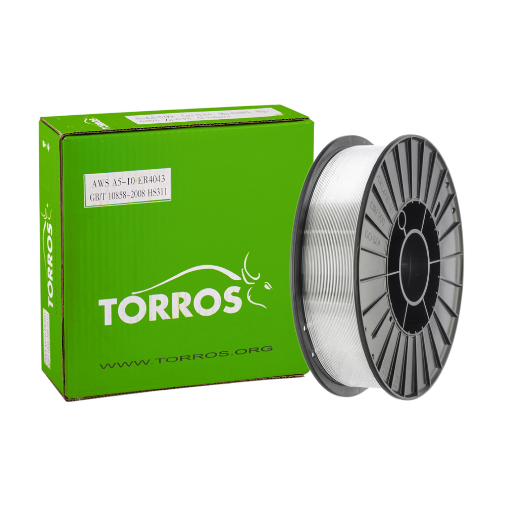 Проволока алюминиевая TORROS ER4043, 1,0мм/2,0кг, катушка D-200, арт.303T102001, (Китай)