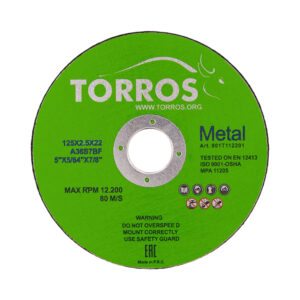 Круг отрезной для стали TORROS 125*2,5*22,2 арт.901Т112251 (Китай)