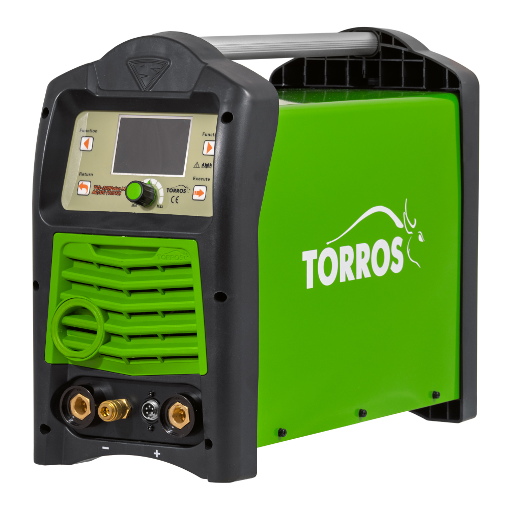Metināšanas TIG invertors TORROS TIG200Pulse AC/DC LCD (T2012), art. 104T012016, 220V