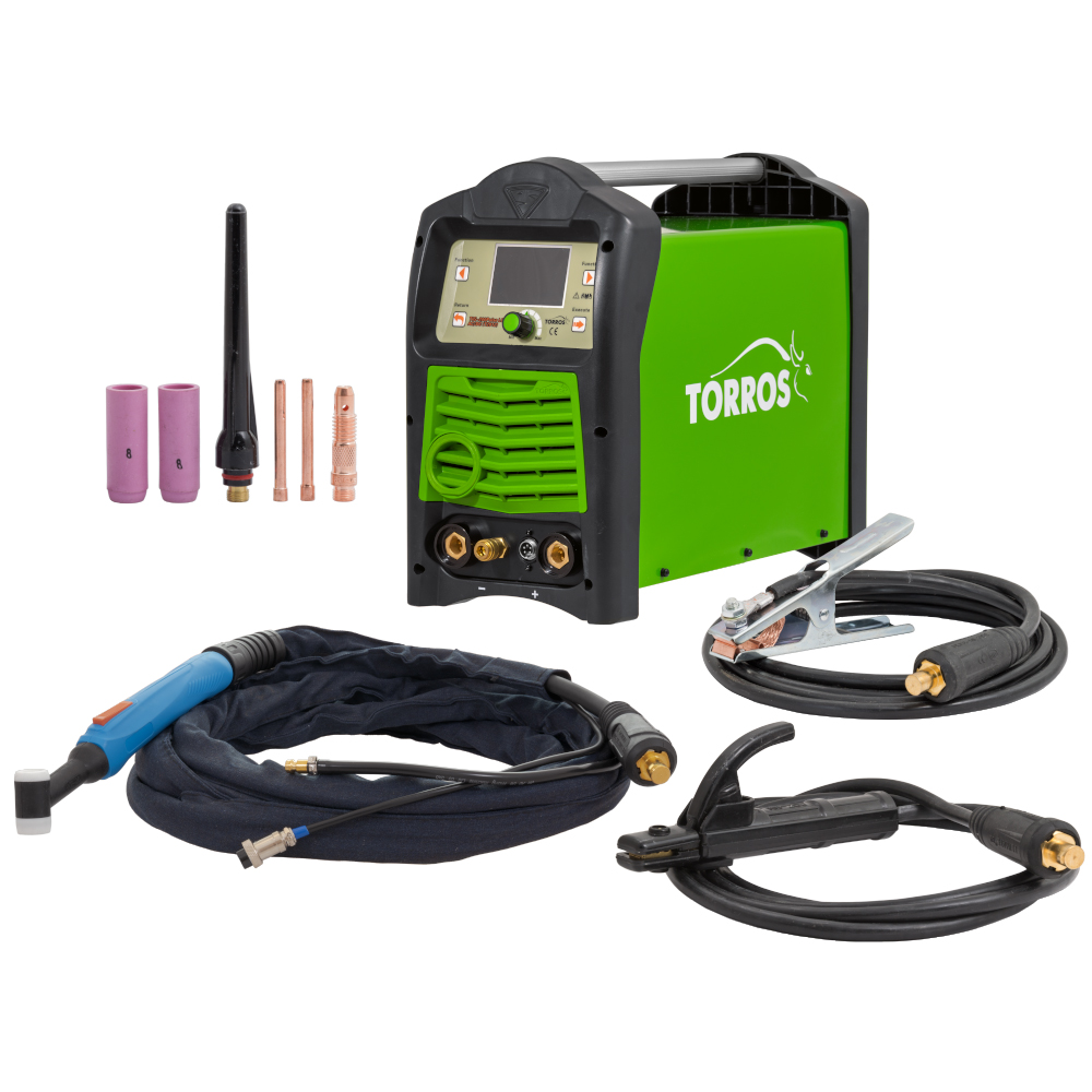 Metināšanas TIG invertors TORROS TIG200Pulse AC/DC LCD (T2012), art. 104T012016, 220V — изображение 4