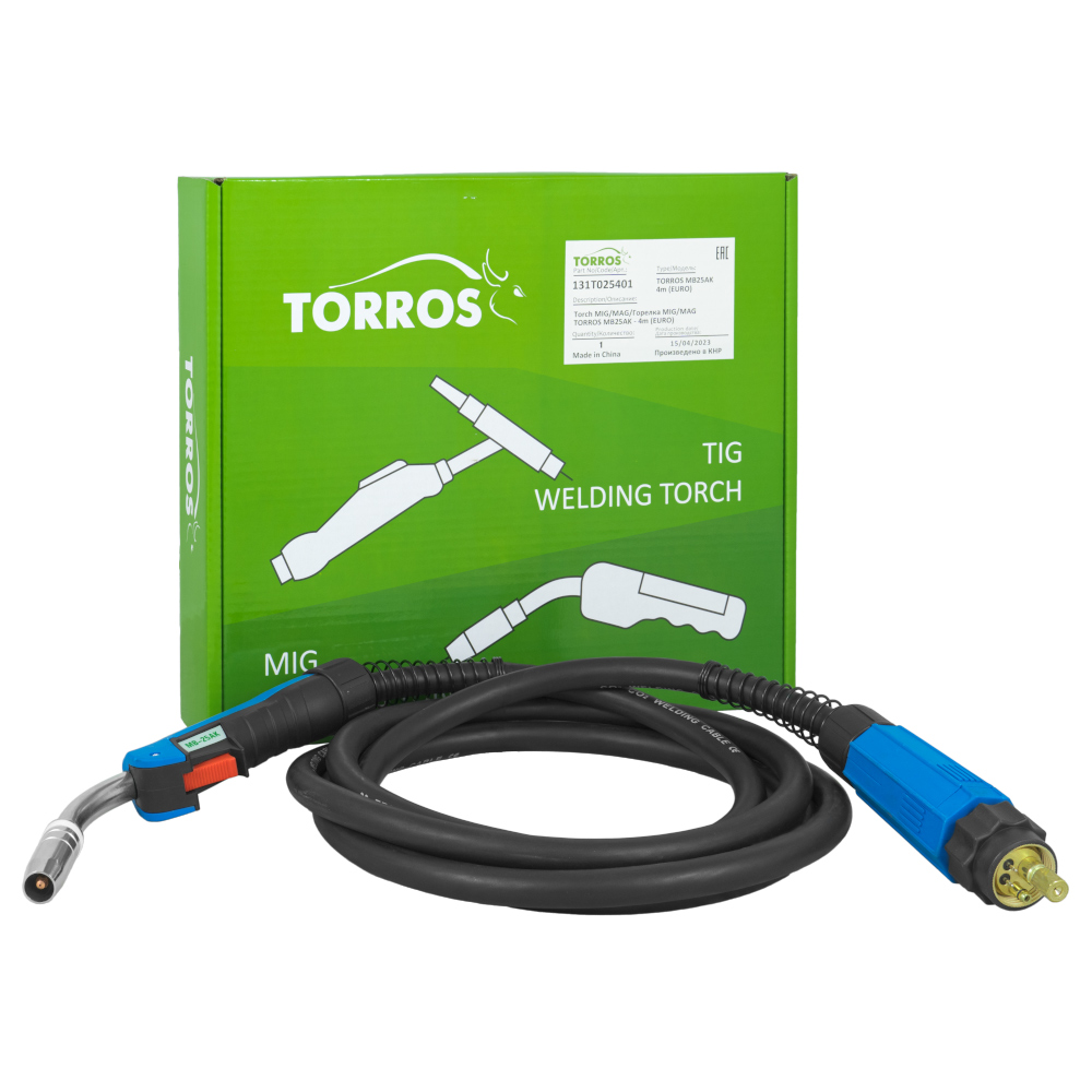 Deglis 250 MIG/MAG TORROS MB25AK - 4m (EURO), art.131T025401 — изображение 2