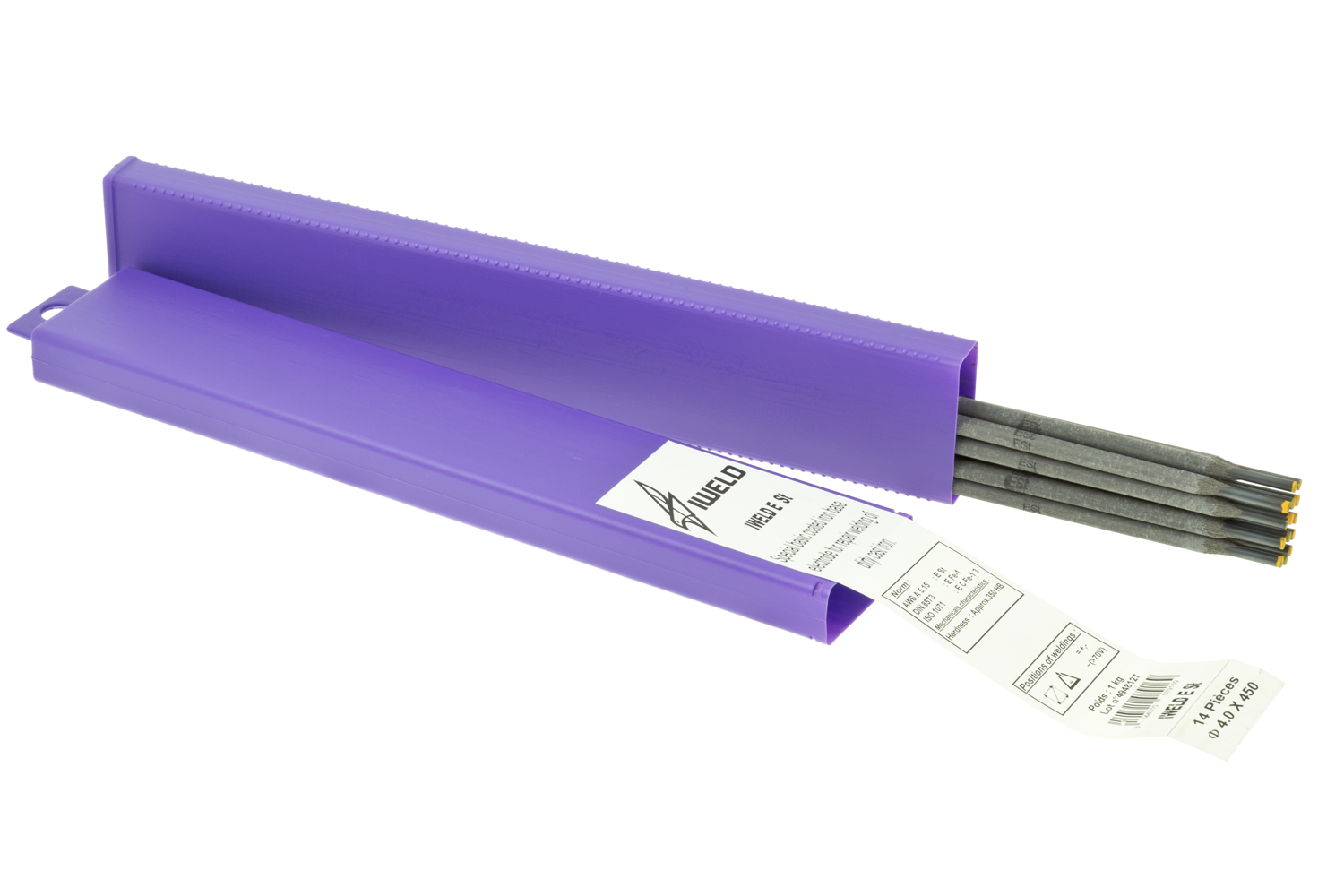 Čuguna elektrodi IWELD E St (FONTE Fe) d.4,0*450mm/1kg, art.08044