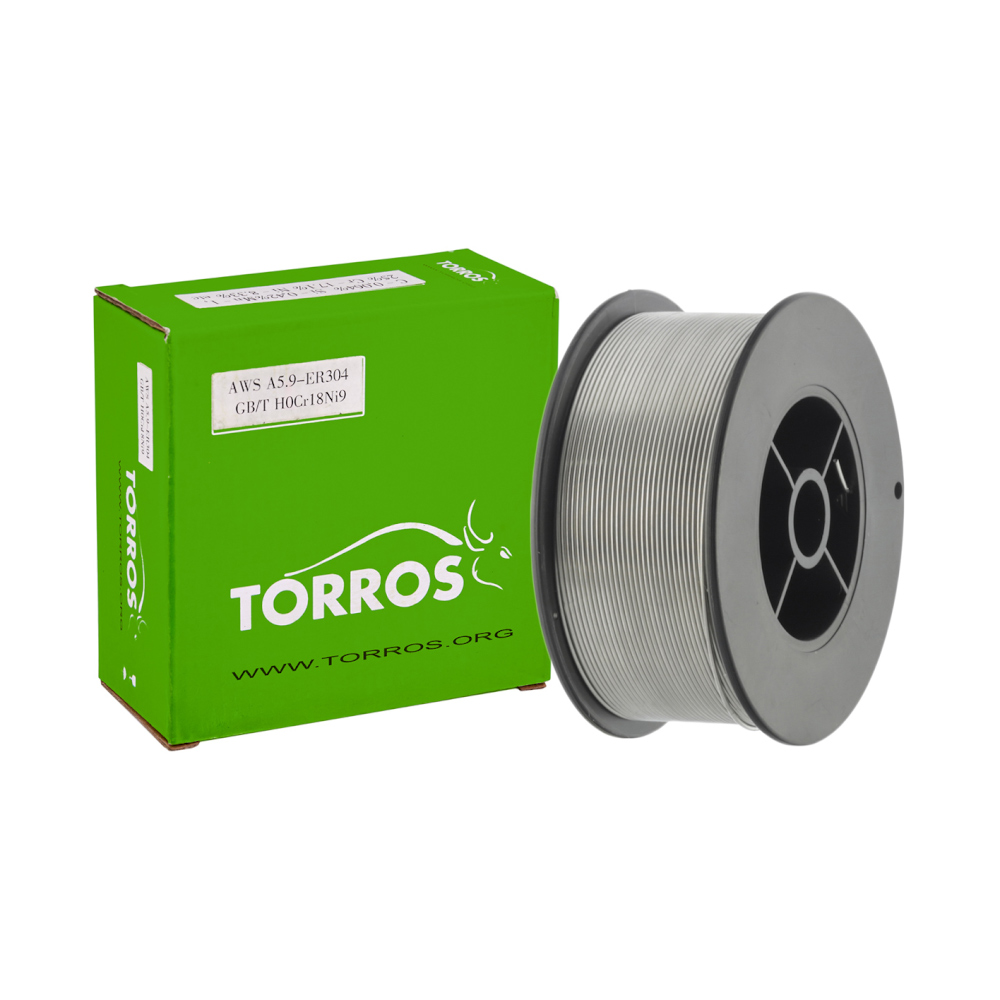 Nerūsējoša tērauda stieple TORROS ER304 MIG 1,2mm spole 1kg D-100 art.302T121001