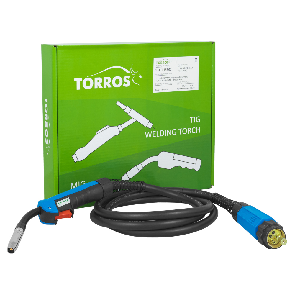 Deglis 150 MIG/MAG TORROS MB15AK - 3m (EURO), art. 131T015301 — изображение 2