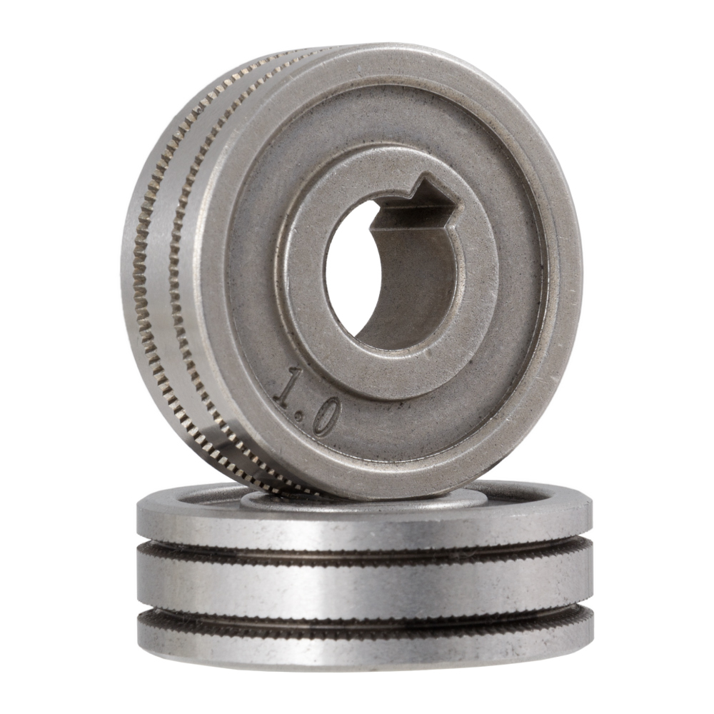 Stieples padeves rullītis 1.0-1.2mm (V) TEETH TYPE, kods 199T101257 (MIG-200(M2003)