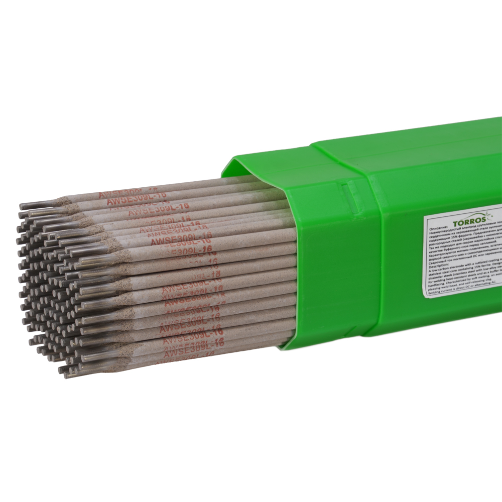 Elektrodi nerūsējošam tēraudam TORROS E309L-16 d.3,2*350mm/5kg, art. 311T325002